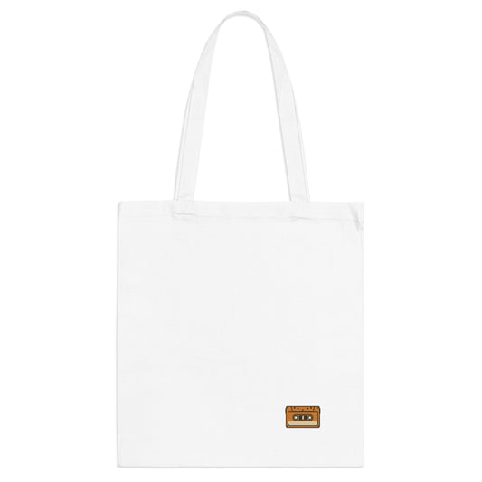 Retro Kassette Jutebeutel – Stylischer Stoffbeutel mit Vintage Tape Design | Nachhaltige Tasche für Musikfans, Festival & Alltag