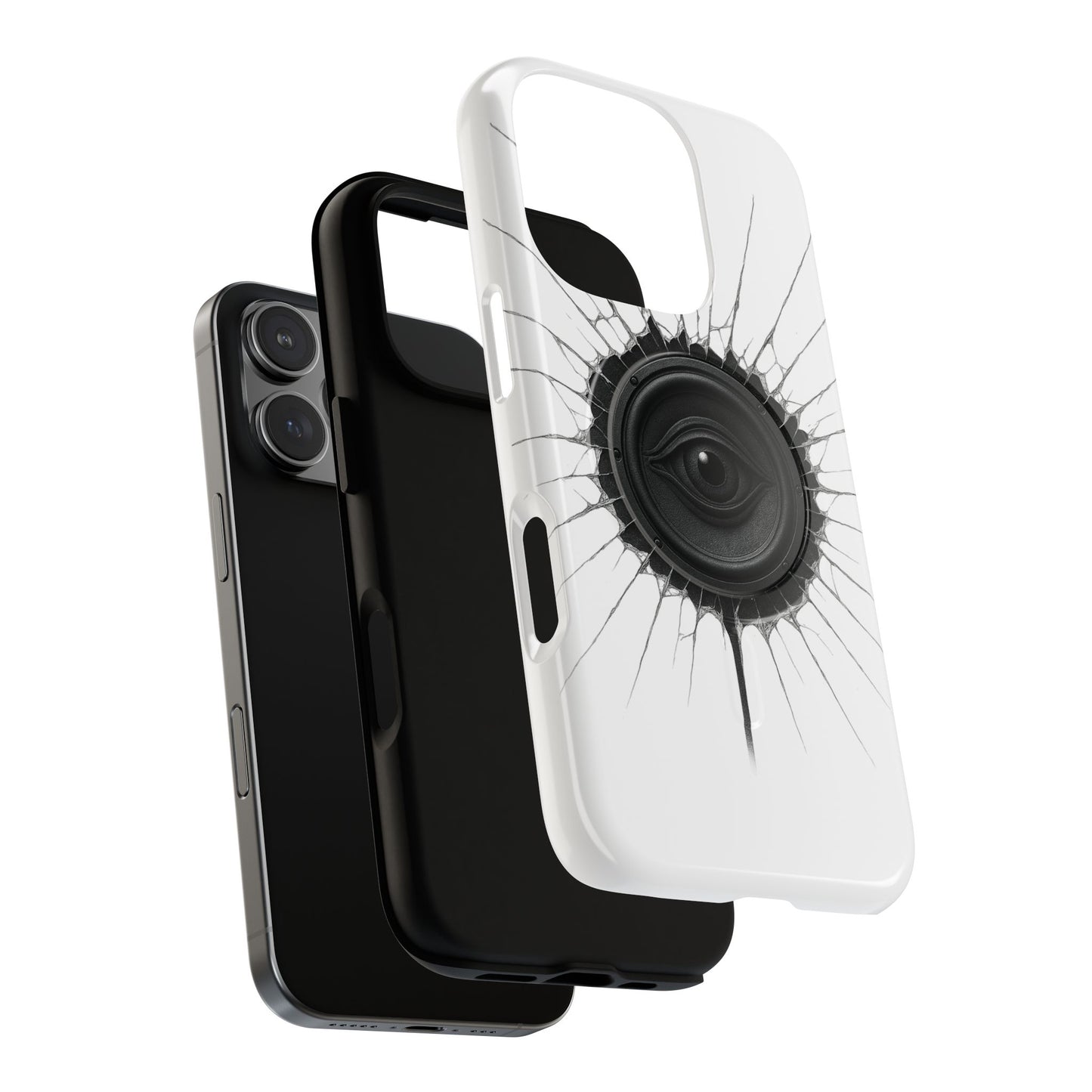 Surreal Eye Speaker Handyhülle – Kreatives Lautsprecher-Augen Design für Musik- & Kunstfans – Schutzhülle für iPhone & Android"