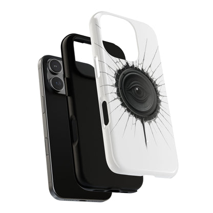 Surreal Eye Speaker Handyhülle – Kreatives Lautsprecher-Augen Design für Musik- & Kunstfans – Schutzhülle für iPhone & Android"