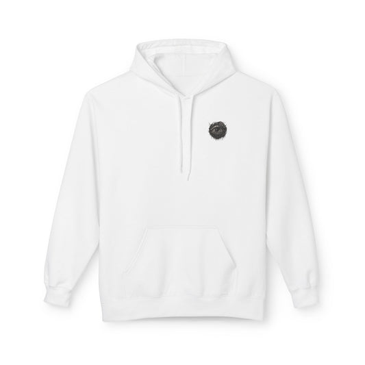 Biomechanisches Auge Hoodie Unisex – Cyberpunk Kapuzenpullover mit Zahnrädern & Kabeln | Futuristischer Techwear Look