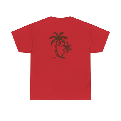 Palmen T-Shirt Unisex – Sommerliches Strandmotiv im Boho Look | Tropisches Design aus 100 % Baumwolle