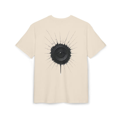 Surreal Sound T-Shirt – Lautsprecher mit Auge Design im Black & White Look – Unisex Streetwear für Musik- & Kunstfans
