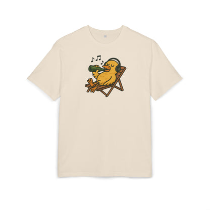 Chillente T-Shirt (Brustprint) – Lustiges Bier & Musik Motiv im Sommer-Look | Unisex Funshirt für Festival, Strand & Feierlaune