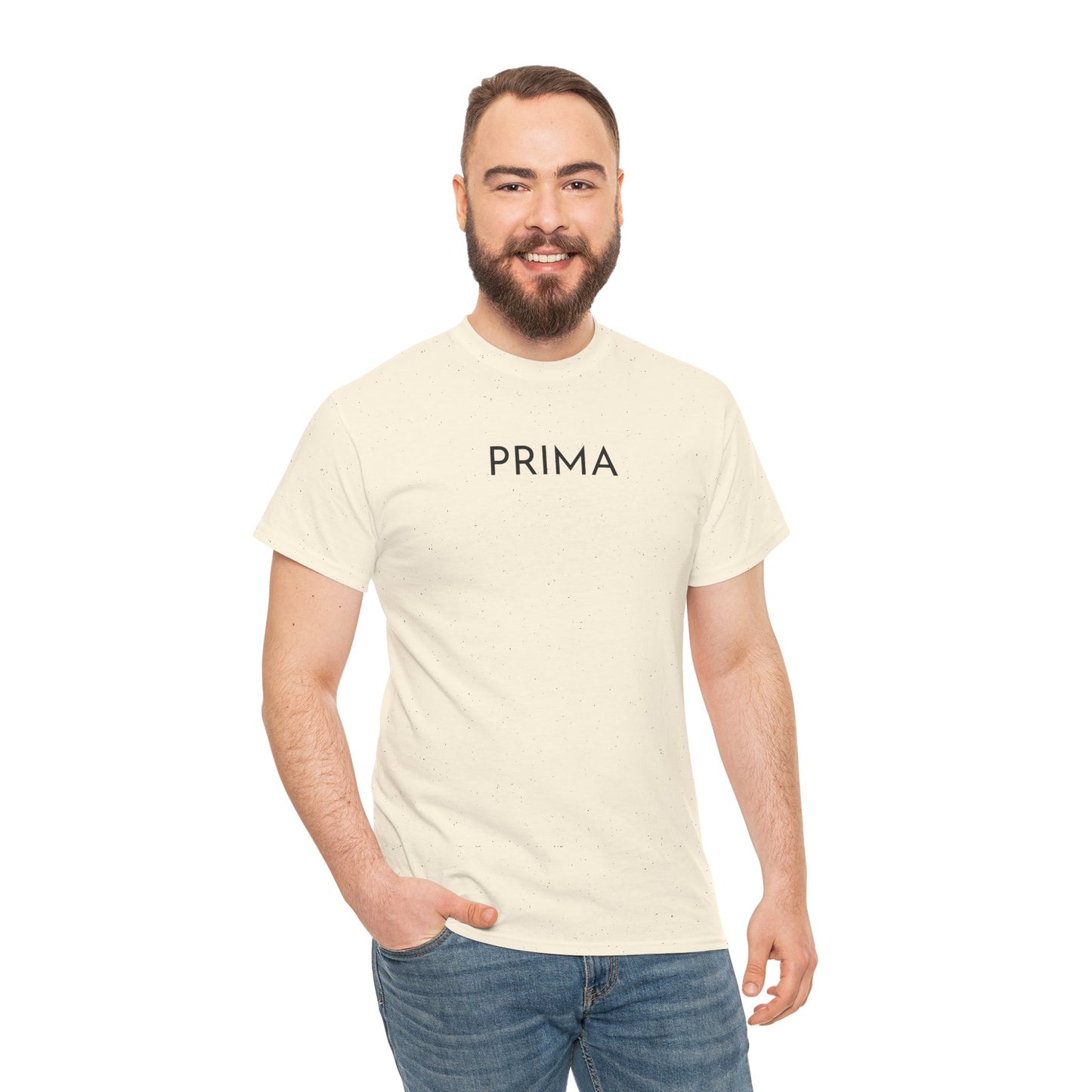 PRIMA T-Shirt (Brustprint) – Unisex Heavy Cotton Tee | Nachhaltige Streetwear aus 100% Baumwolle