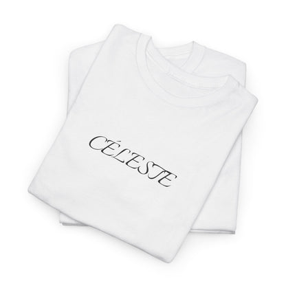 Céleste T-Shirt (Brustprint) – Unisex Heavy Cotton Tee | Nachhaltige Streetwear aus 100% Baumwolle