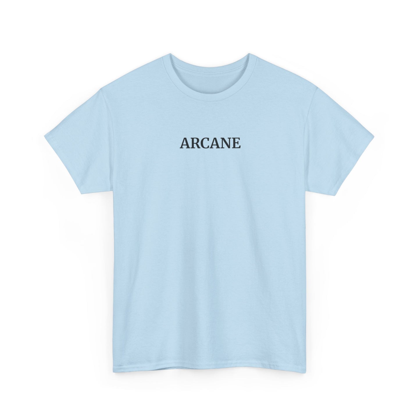 ARCANE T-Shirt (Brustprint) – Unisex Heavy Cotton Tee | Nachhaltige Streetwear aus 100% Baumwolle