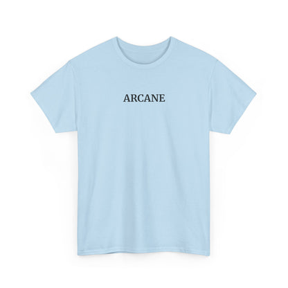 ARCANE T-Shirt (Brustprint) – Unisex Heavy Cotton Tee | Nachhaltige Streetwear aus 100% Baumwolle