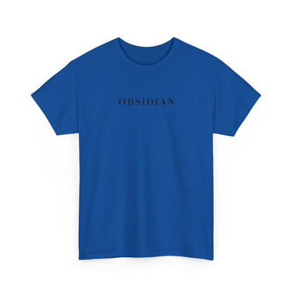 OBSIDIAN T-Shirt (Brustprint) – Unisex Heavy Cotton Tee | Nachhaltige Streetwear aus 100% Baumwolle