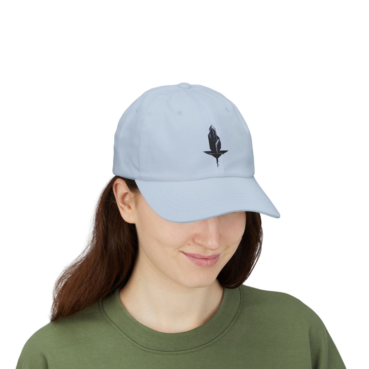 Minimalistische Techwear Cap – Unisex Basecap mit modernem geometrischem Logo im Urban Streetstyle
