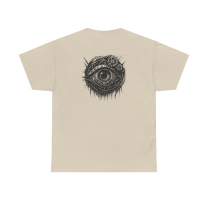 Biomechanisches Auge T-Shirt Unisex – Cyberpunk Zahnräder & Drähte Design | Futuristisches Cyborg Shirt für Sci-Fi & Gothic Fans