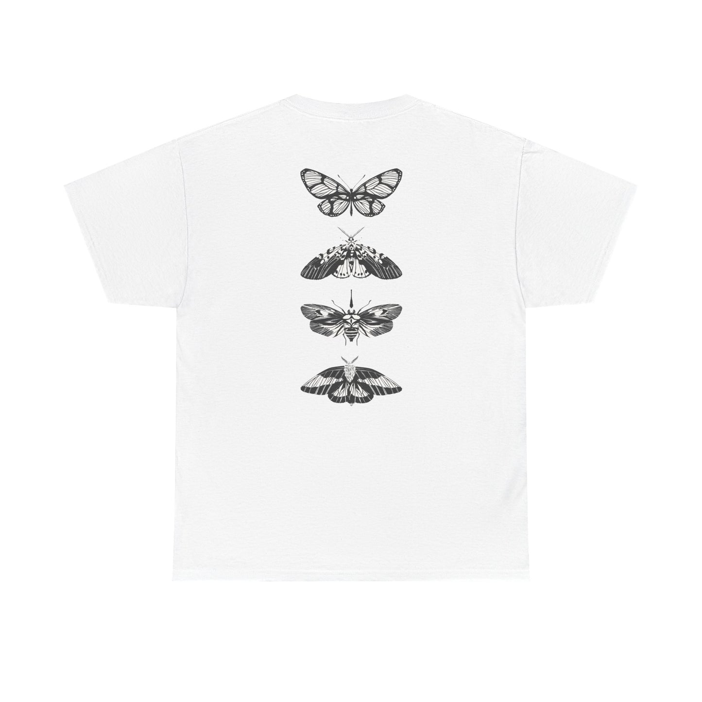 T-Shirt mit Schmetterlingsdesign - Baumwolle, Streetwear Style, Unisex