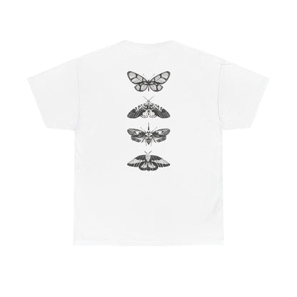 T-Shirt mit Schmetterlingsdesign - Baumwolle, Streetwear Style, Unisex