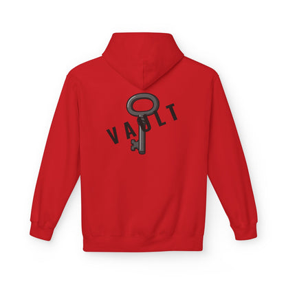 VAULT Hoodie mit Schlüssel-Design (Rückenprint) – Unisex Midweight Fleece | Nachhaltige Streetwear mit Komfort & Stil
