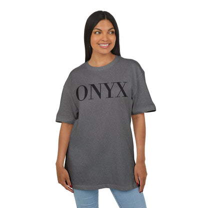 ONYX T-Shirt (Brustprint) – Minimalistisches Oversize Streetwear Design für Damen & Herren