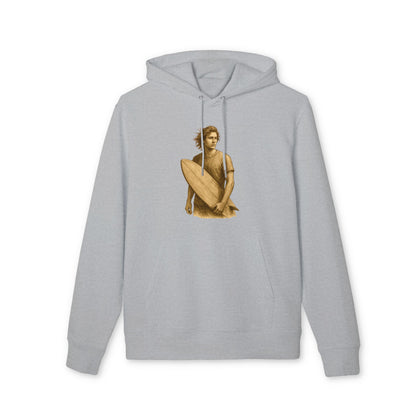 Surfer Hoodie Unisex (Brustprint) – Oversized Kapuzenpullover mit Surfer-Print | Retro Beach Style für Männer & Frauen