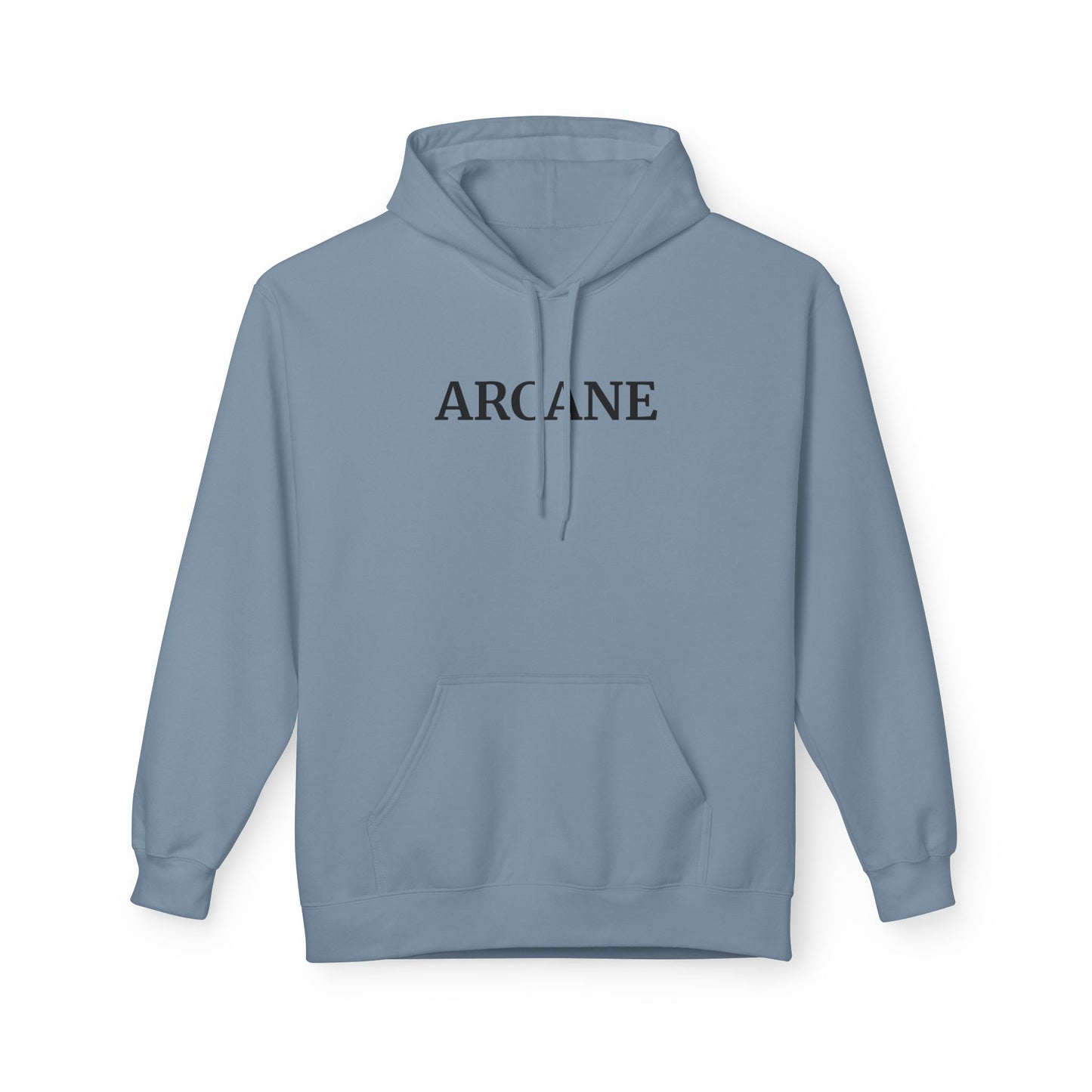 ARCANE Hoodie (Brustprint) – Unisex Midweight Fleece | Nachhaltige Streetwear mit Komfort & Stil
