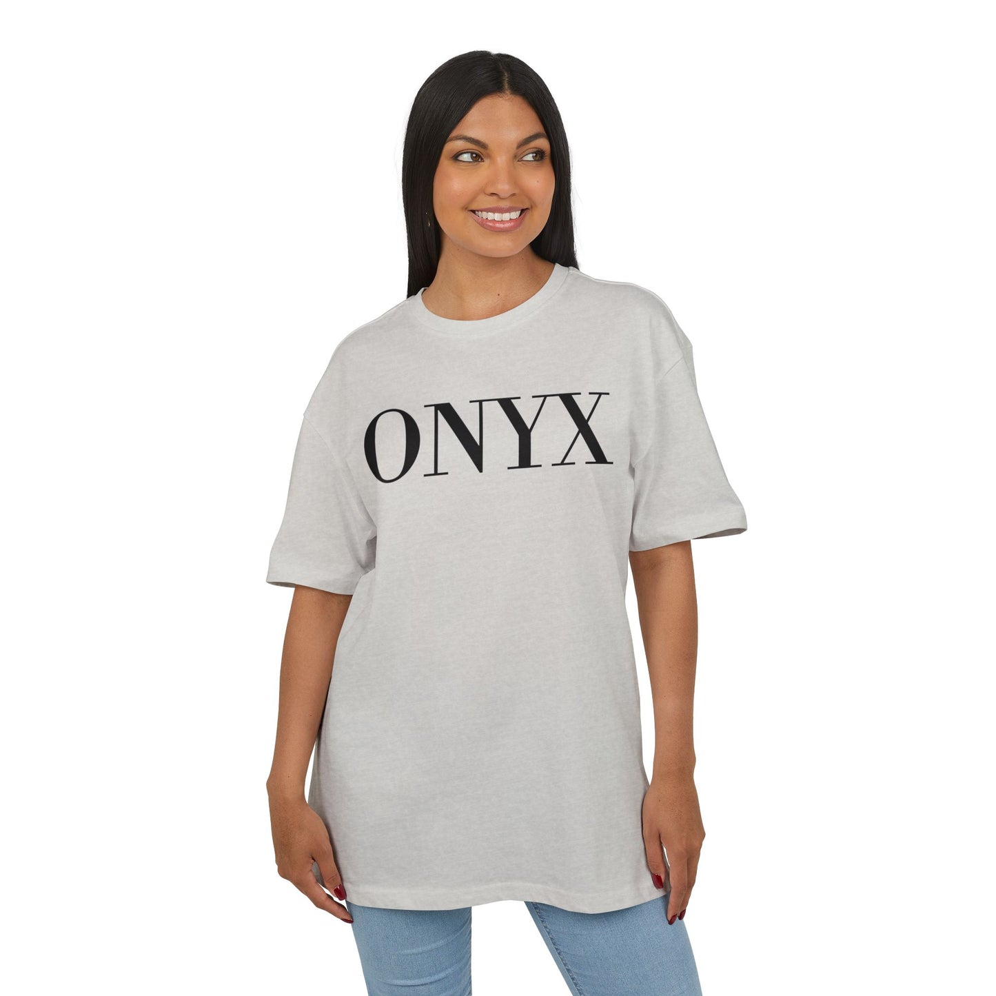 ONYX T-Shirt (Brustprint) – Minimalistisches Oversize Streetwear Design für Damen & Herren