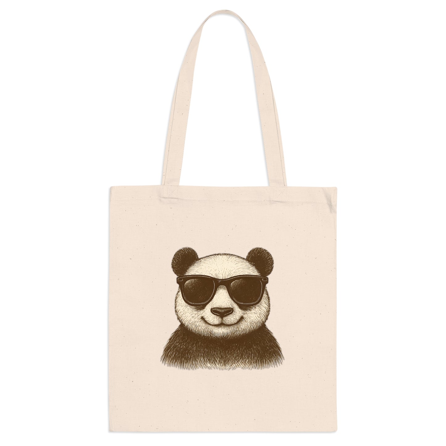 Panda Jutebeutel mit Sonnenbrille – Lustige Unisex Baumwolltasche für Alltag, Shopping & Pride