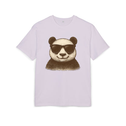 Cooler Panda T-Shirt (Brustprint) – Stylisches Unisex Shirt mit Sonnenbrillen-Motiv im Retro Look