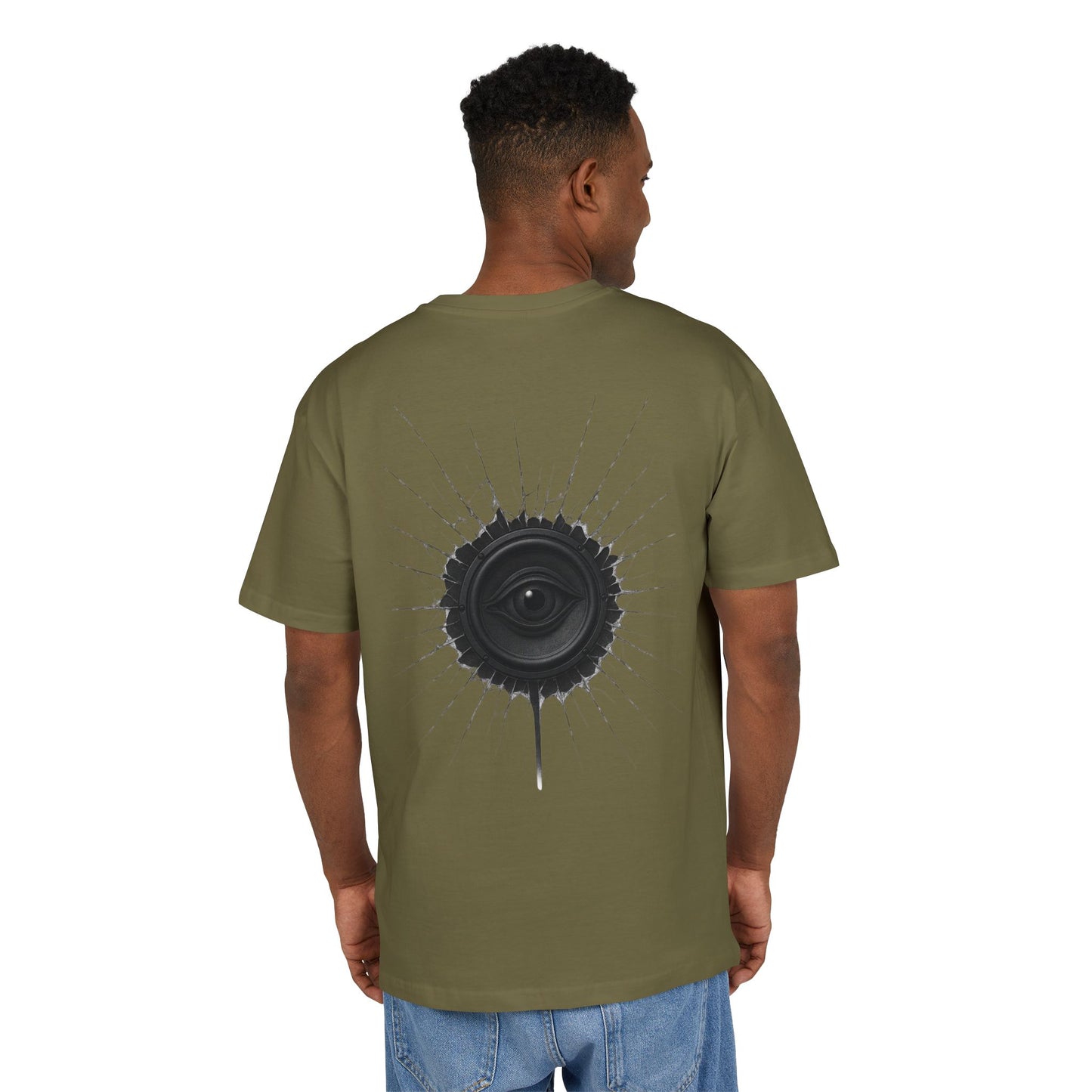 Surreal Sound T-Shirt – Lautsprecher mit Auge Design im Black & White Look – Unisex Streetwear für Musik- & Kunstfans