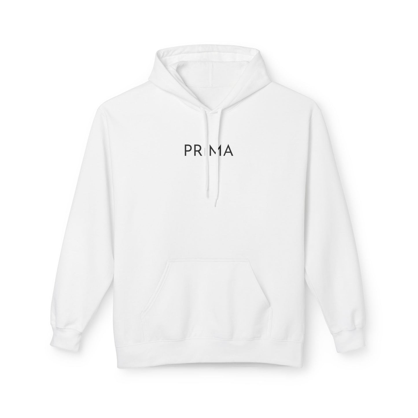 PRIMA Hoodie (Brustprint) – Unisex Midweight Fleece | Nachhaltige Streetwear mit Komfort & Stil
