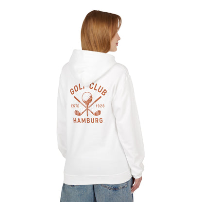 Vintage Golf Club Hamburg Hoodie (Rückenprint) – Retro Kapuzenpullover Estd. 1928 für Herren & Damen