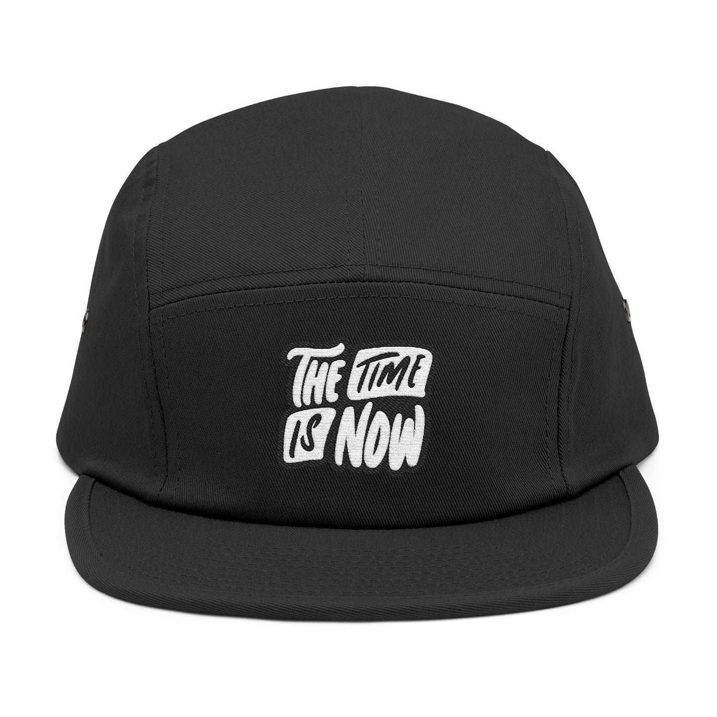 The Time is Now – 5-Panel Cap mit Stickerei