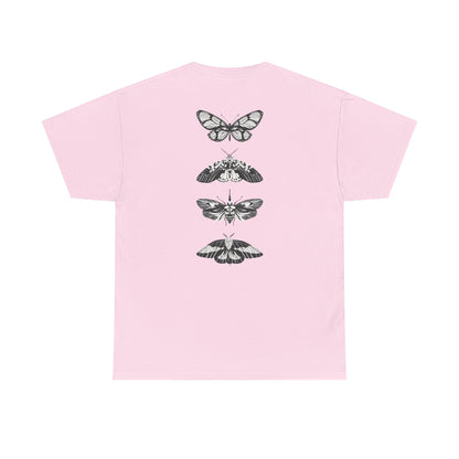 T-Shirt mit Schmetterlingsdesign - Baumwolle, Streetwear Style, Unisex
