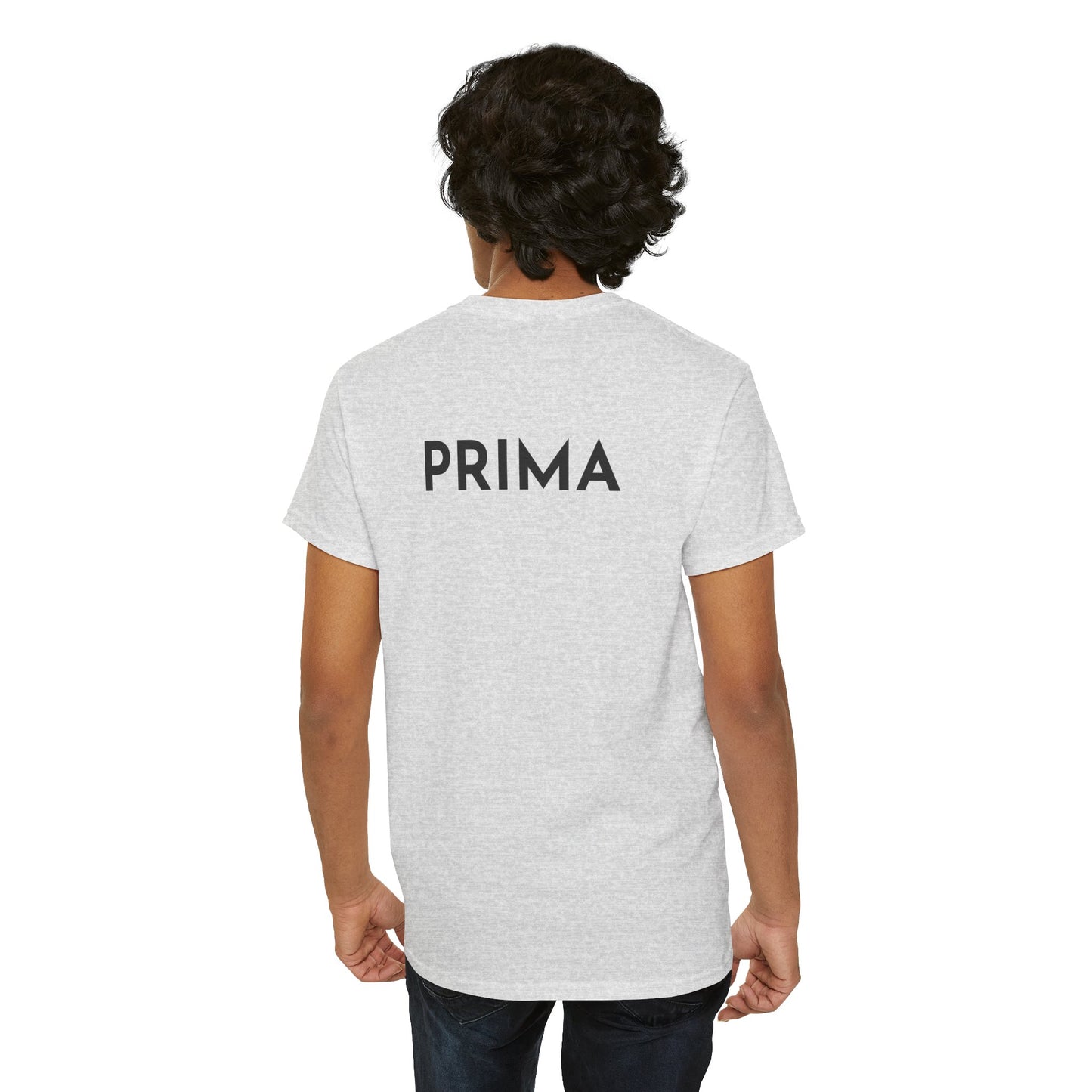 PRIMA T-Shirt (Rückenprint) – Unisex Heavy Cotton Tee | Nachhaltige Streetwear aus 100% Baumwolle