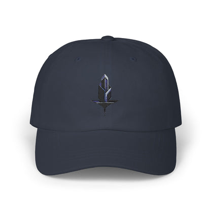 Minimalistische Techwear Cap – Unisex Basecap mit modernem geometrischem Logo im Urban Streetstyle
