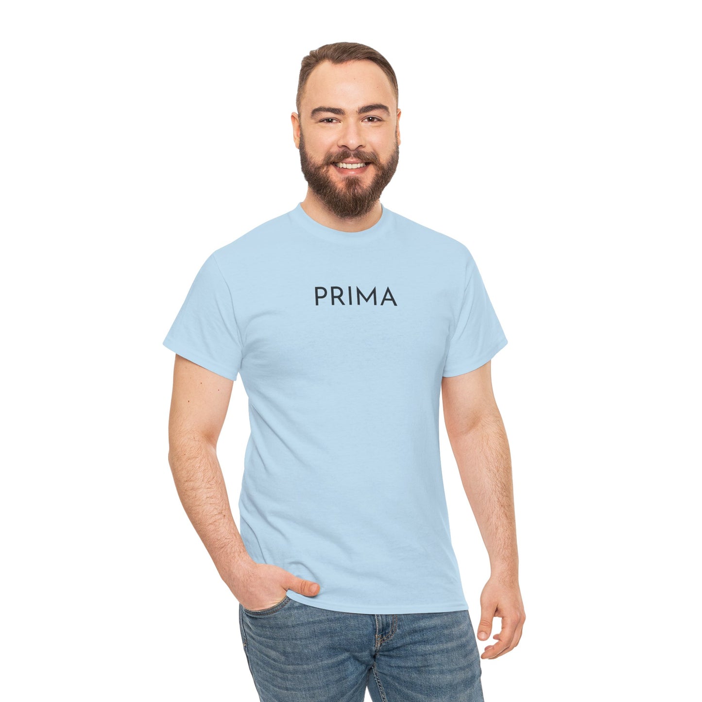 PRIMA T-Shirt (Brustprint) – Unisex Heavy Cotton Tee | Nachhaltige Streetwear aus 100% Baumwolle
