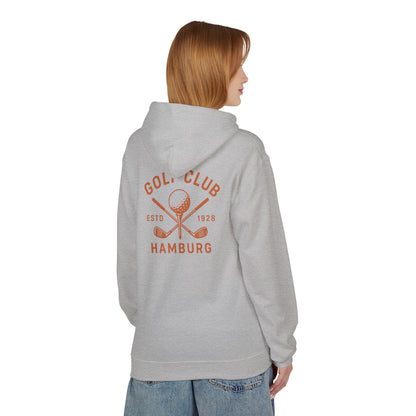 Vintage Golf Club Hamburg Hoodie (Rückenprint) – Retro Kapuzenpullover Estd. 1928 für Herren & Damen