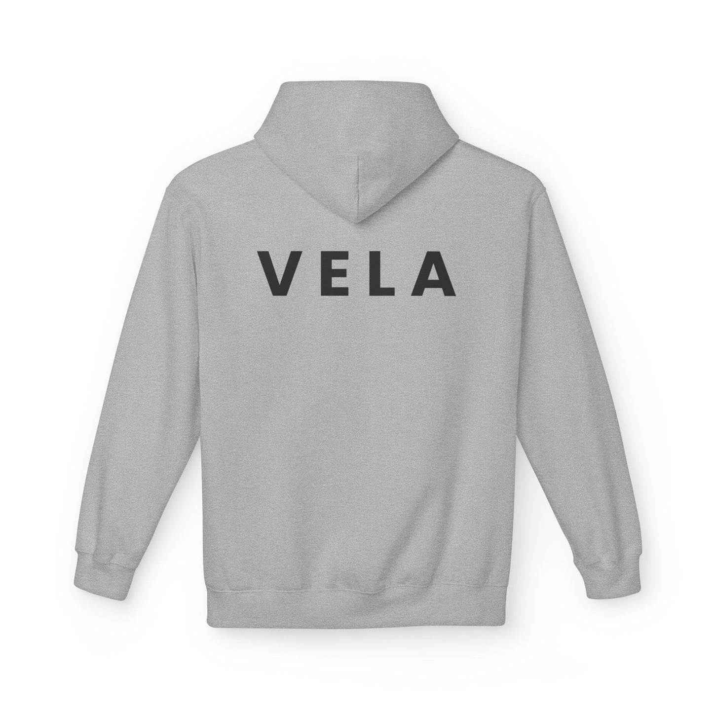 VELA Hoodie (Rückenprint) – Unisex Midweight Softstyle Fleece | Nachhaltige Streetwear mit Komfort & Stil