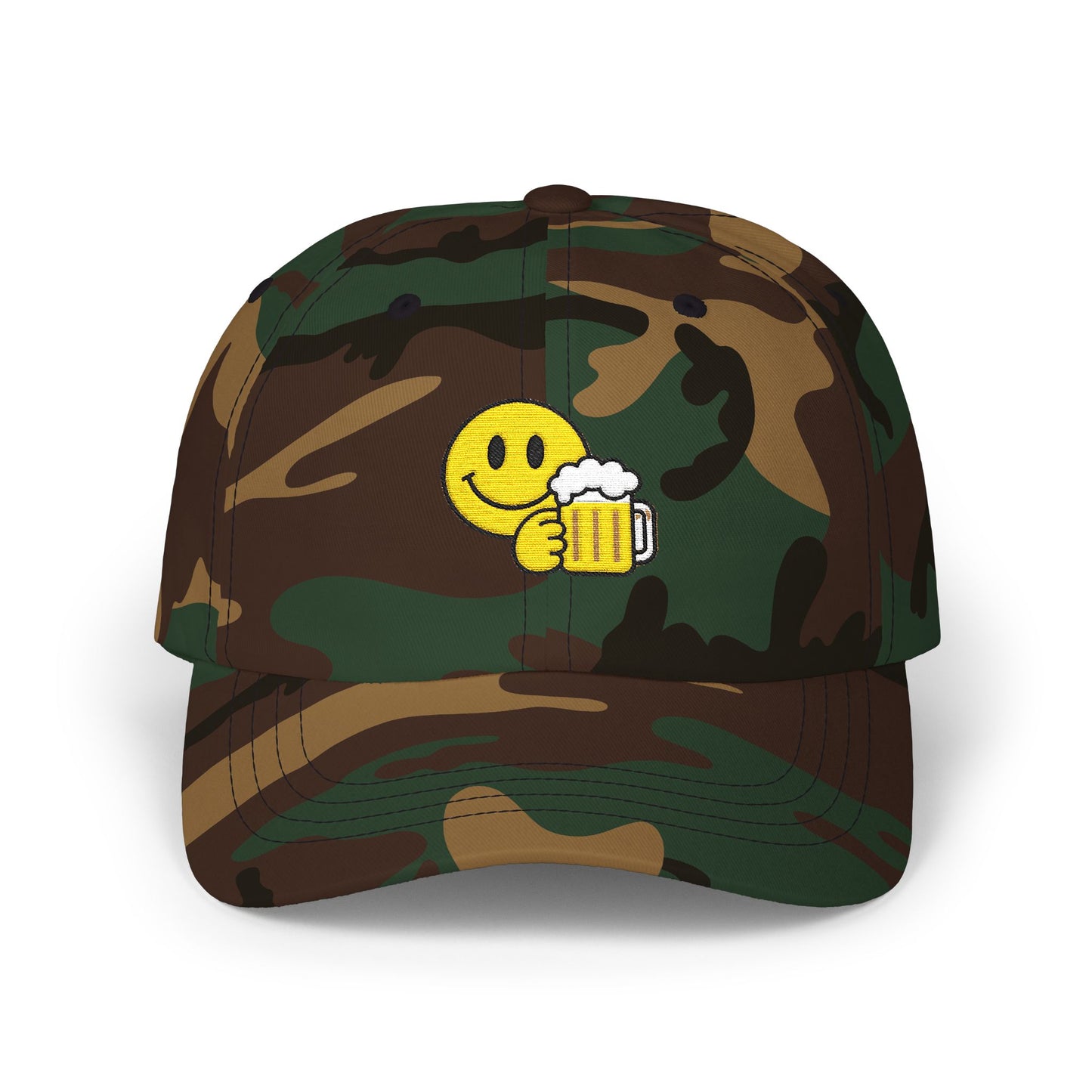 Smiley Bier Cap – Coole Basecap mit Bierkrug Motiv | Party-Accessoire