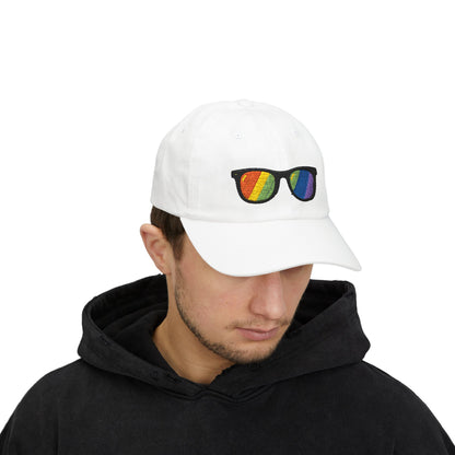 Regenbogen Sonnenbrille Cap – Stylische Unisex Snapback für Pride, Festivals & Streetwear