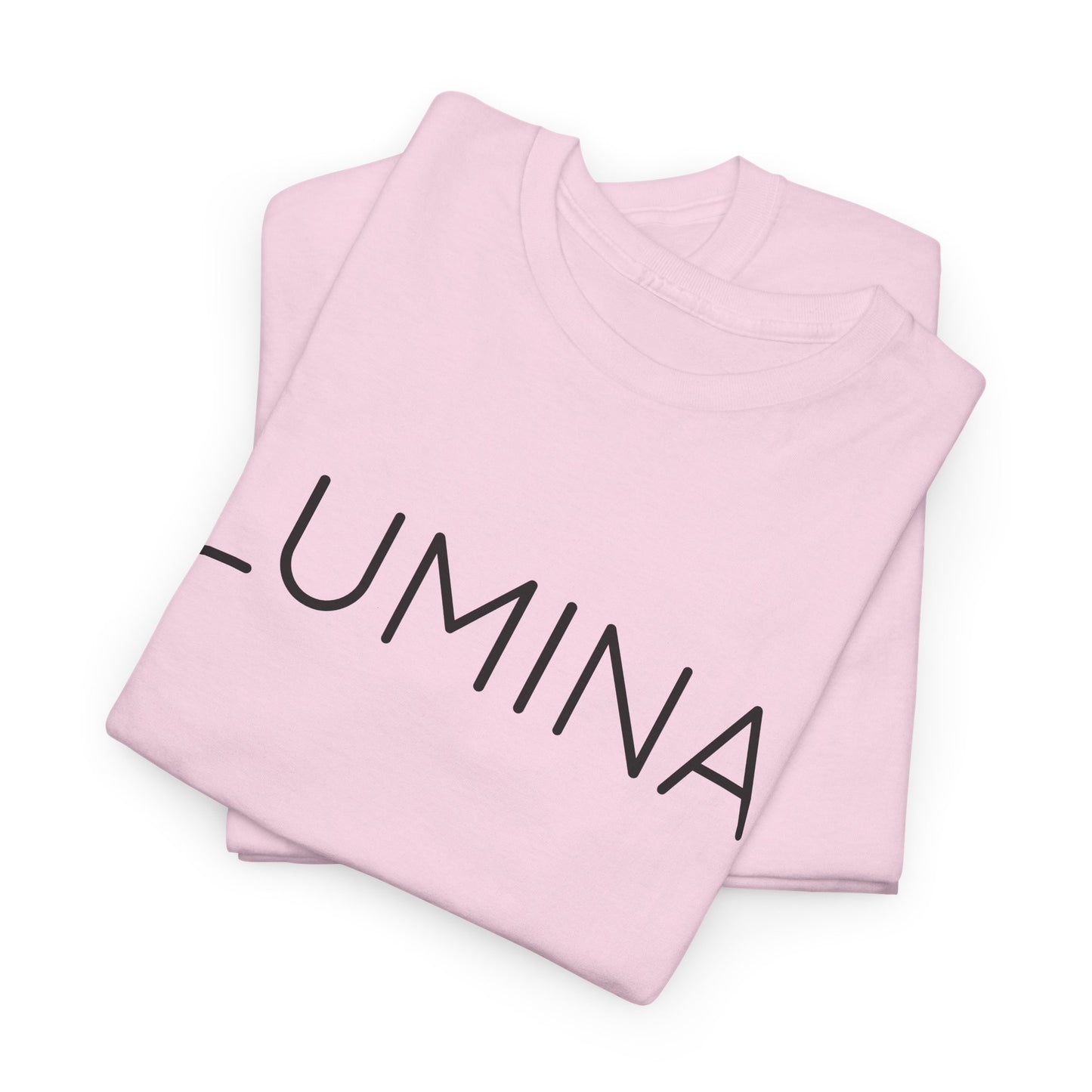 LUMINA T-Shirt Unisex (Brustprint) – Nachhaltiges Heavy Cotton Tee aus 100% Baumwolle, Streetwear Basic & Geschenkidee