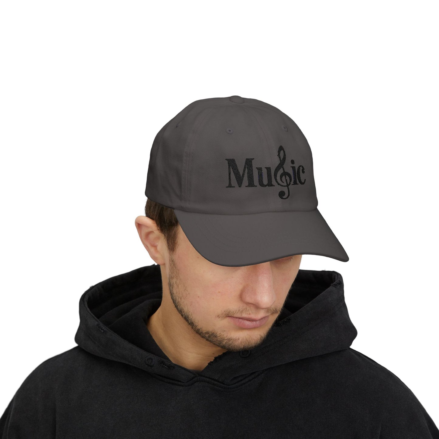 Music Cap – Stylische Basecap mit Notenschlüssel Logo für Musikliebhaber & Musiker – Unisex Streetwear Accessoire