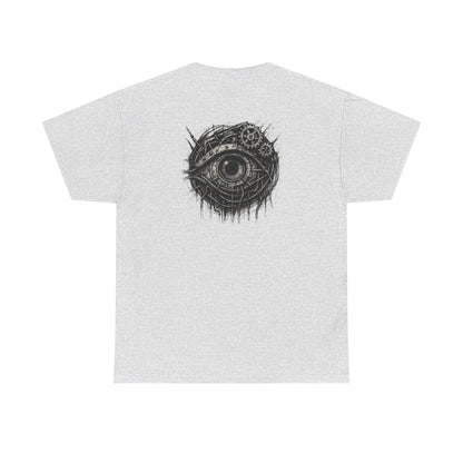 Biomechanisches Auge T-Shirt Unisex – Cyberpunk Zahnräder & Drähte Design | Futuristisches Cyborg Shirt für Sci-Fi & Gothic Fans