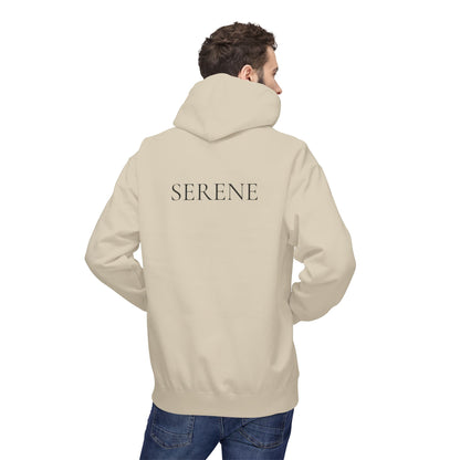 SERENE Hoodie (Rückenprint) – Unisex Midweight Fleece | Nachhaltige Streetwear mit Komfort & Stil