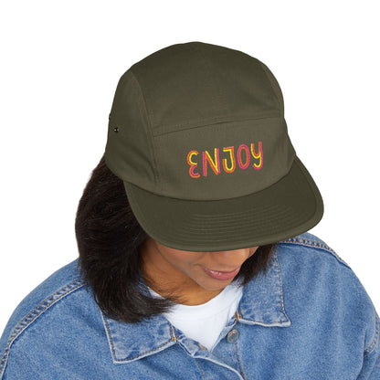 Enjoy – 5-Panel Cap mit Stickerei