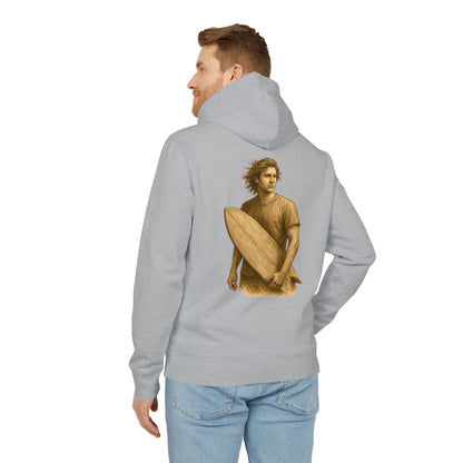 Surfer Hoodie Unisex (Rückenprint) – Oversized Kapuzenpullover mit Surfer-Print | Retro Beach Style für Männer & Frauen