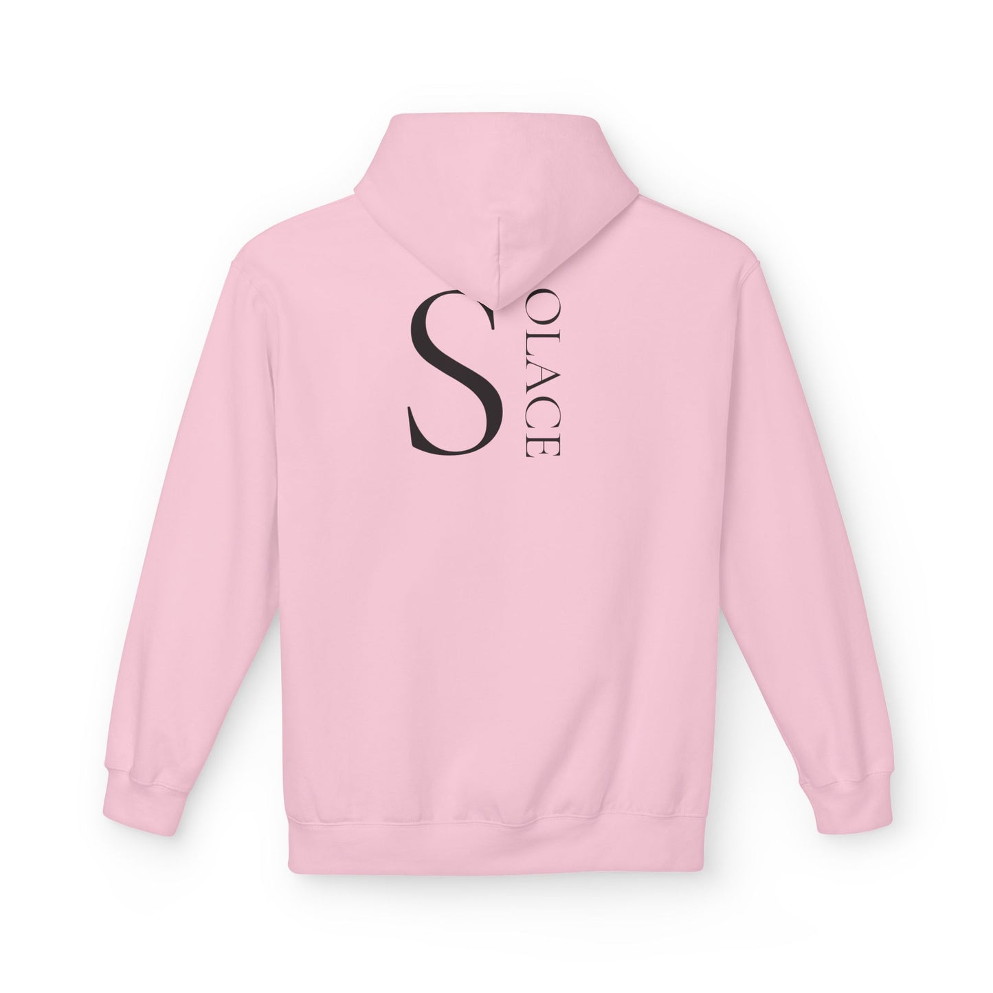 SOLACE Hoodie Unisex (Brustprint) – Nachhaltiger Midweight Fleece Kapuzenpullover mit Kängurutasche, Fair & OEKO-TEX zertifiziert