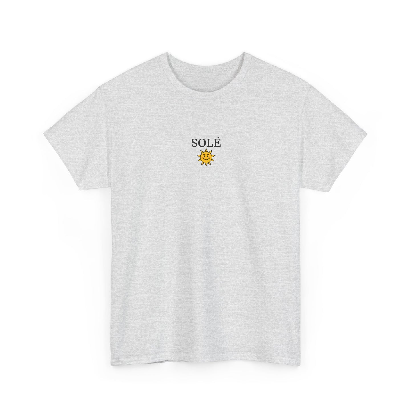SOLÉ T-Shirt (Brustprint) – Unisex Heavy Cotton Tee | Nachhaltige Streetwear aus 100% Baumwolle