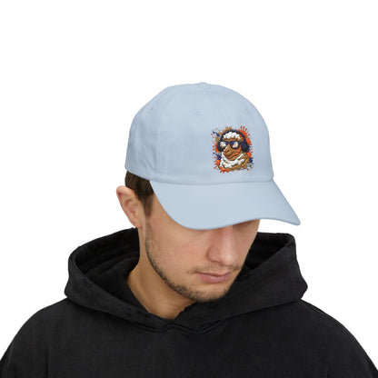 Schaf Cap – Stylische Unisex Basecap mit Kopfhörer-Schaf & buntem Farbspritzer-Design