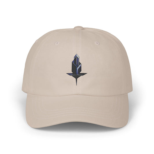 Minimalistische Techwear Cap – Unisex Basecap mit modernem geometrischem Logo im Urban Streetstyle