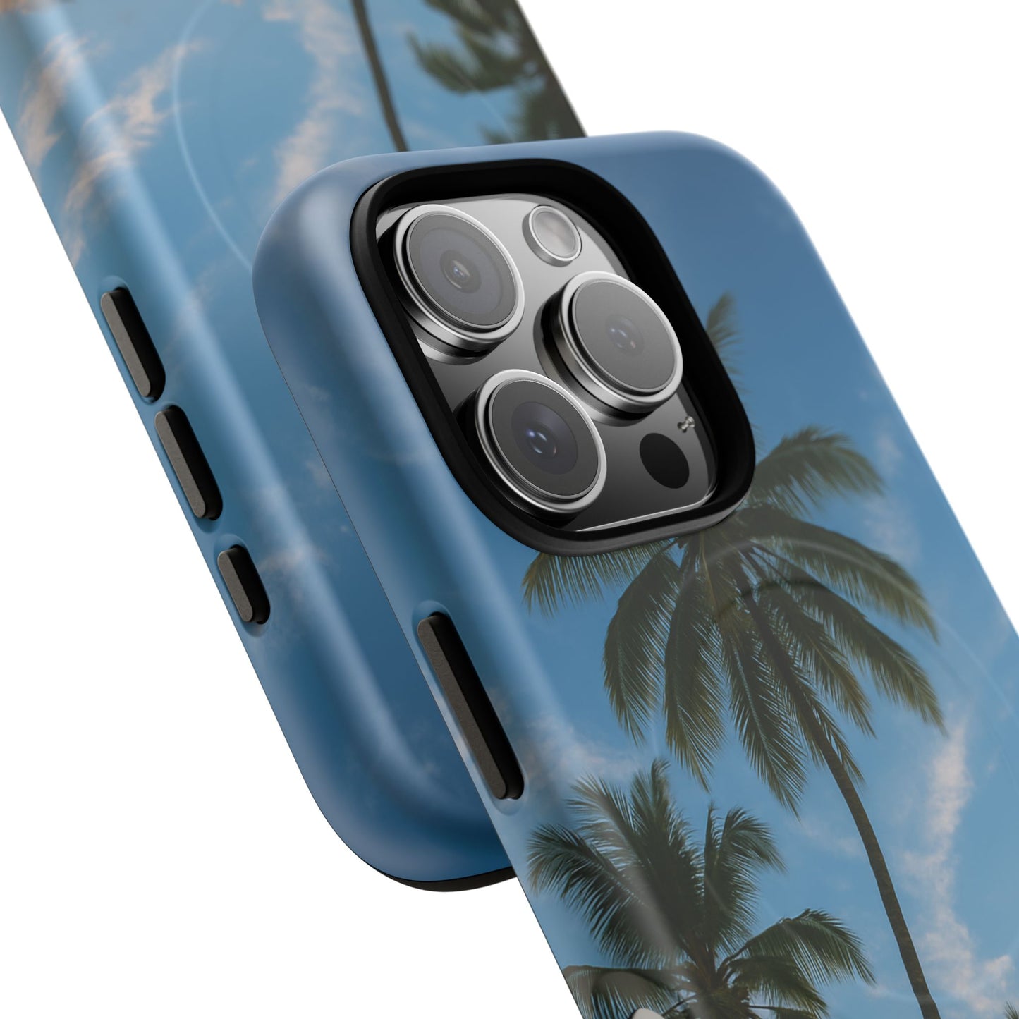 Tropische Sonnenuntergang Handyhülle mit Palmen – Sommer Vibes Case für iPhone & Android | Tropisches Strandmotiv