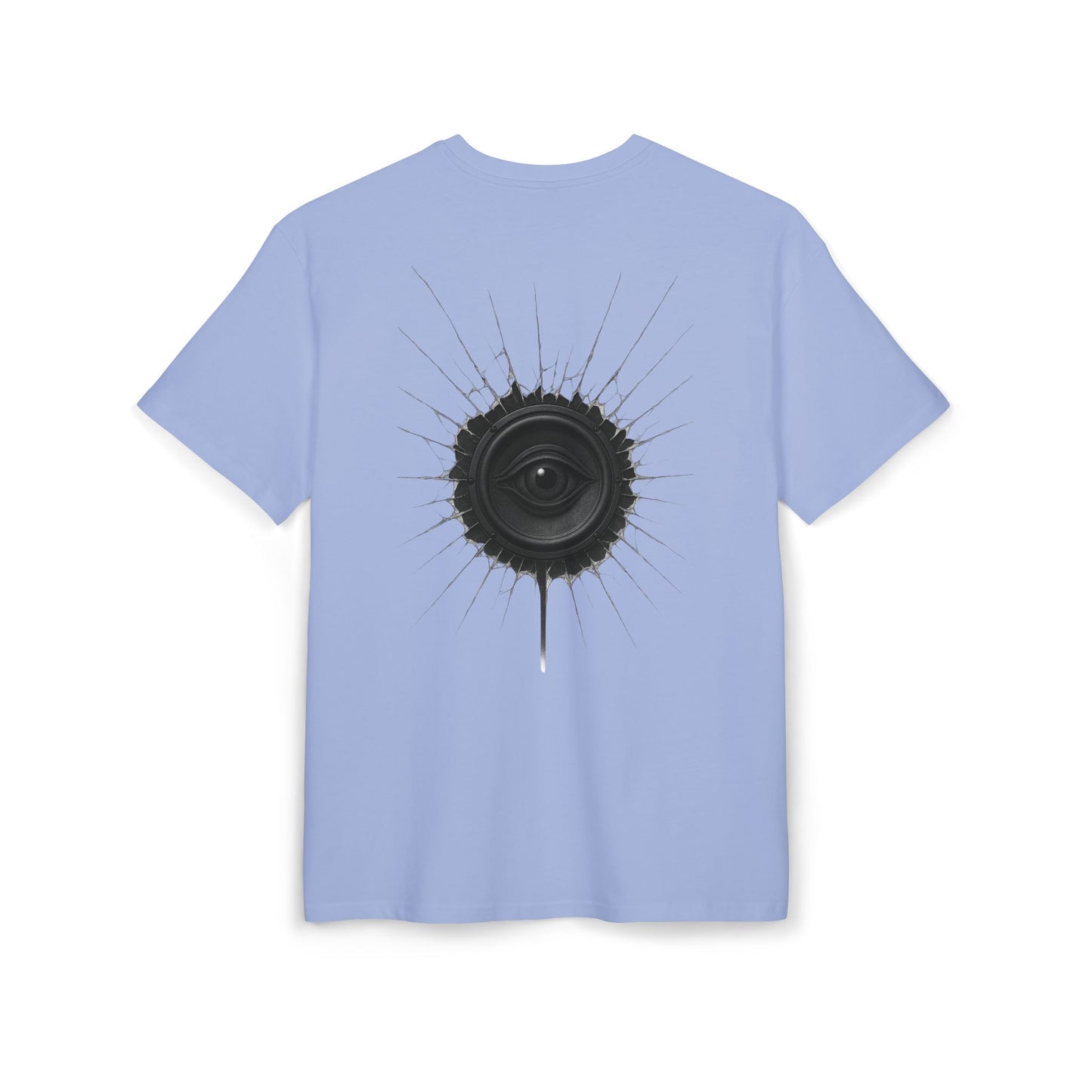 Surreal Sound T-Shirt – Lautsprecher mit Auge Design im Black & White Look – Unisex Streetwear für Musik- & Kunstfans