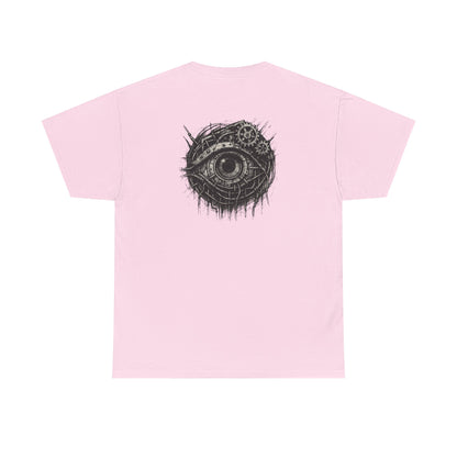 Biomechanisches Auge T-Shirt Unisex – Cyberpunk Zahnräder & Drähte Design | Futuristisches Cyborg Shirt für Sci-Fi & Gothic Fans