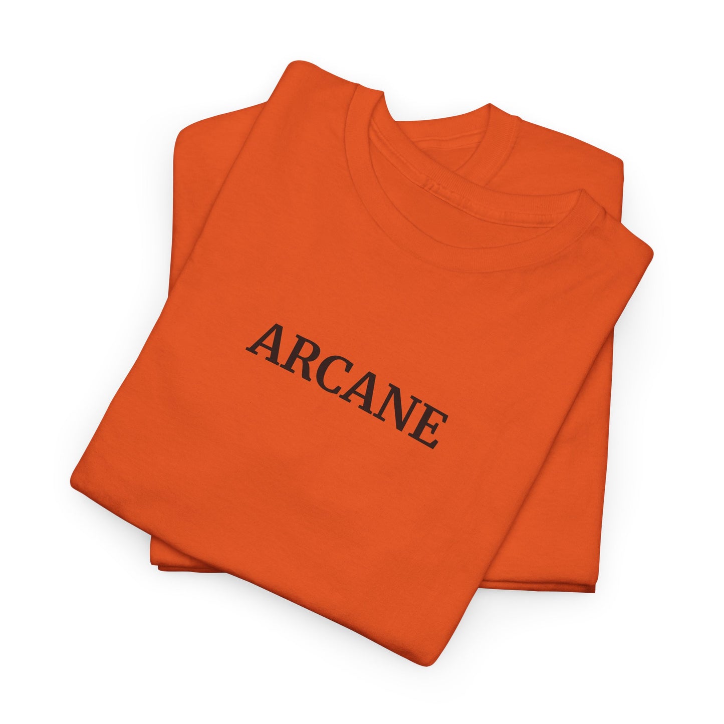 ARCANE T-Shirt (Brustprint) – Unisex Heavy Cotton Tee | Nachhaltige Streetwear aus 100% Baumwolle