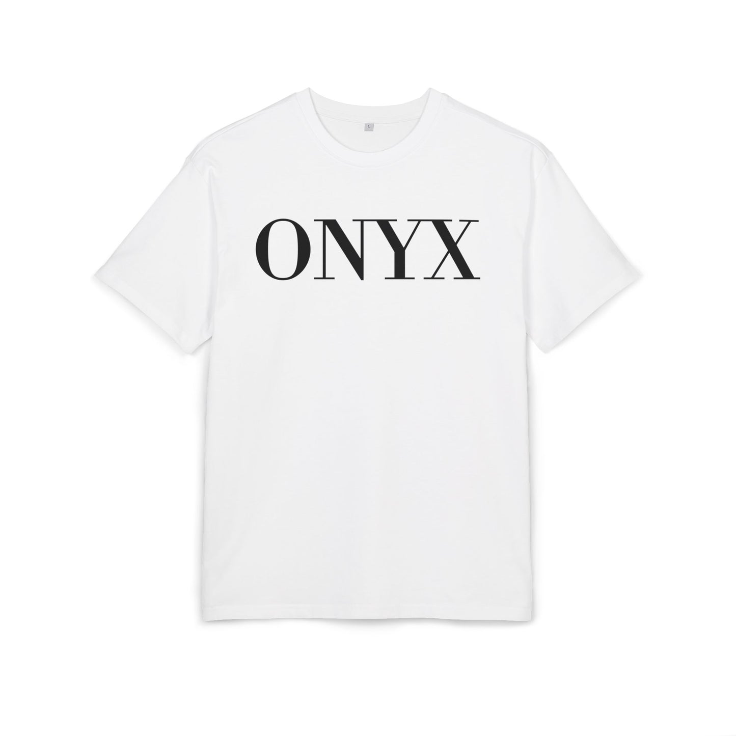 ONYX T-Shirt (Brustprint) – Minimalistisches Oversize Streetwear Design für Damen & Herren